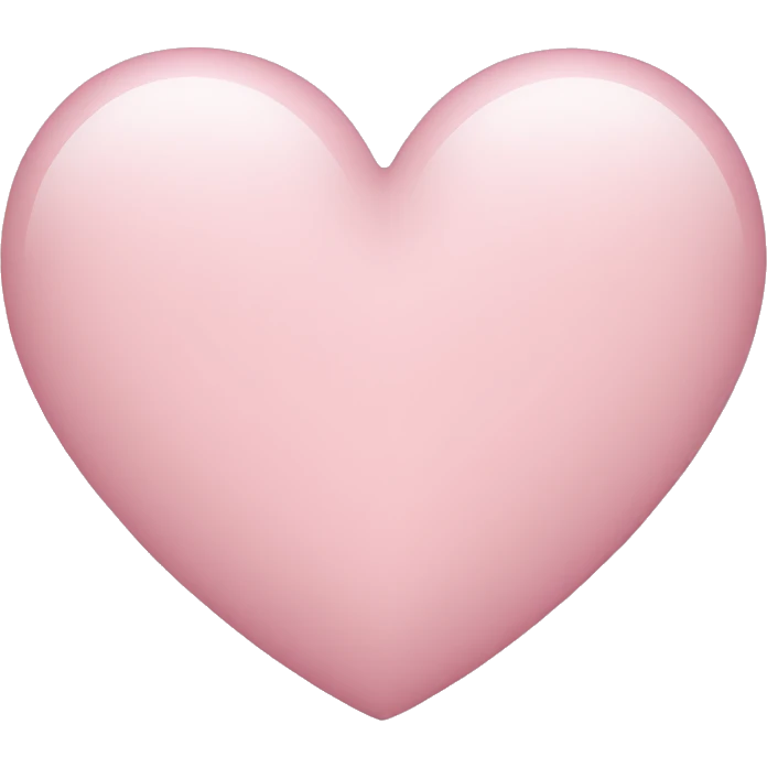 Light pink heart emoji