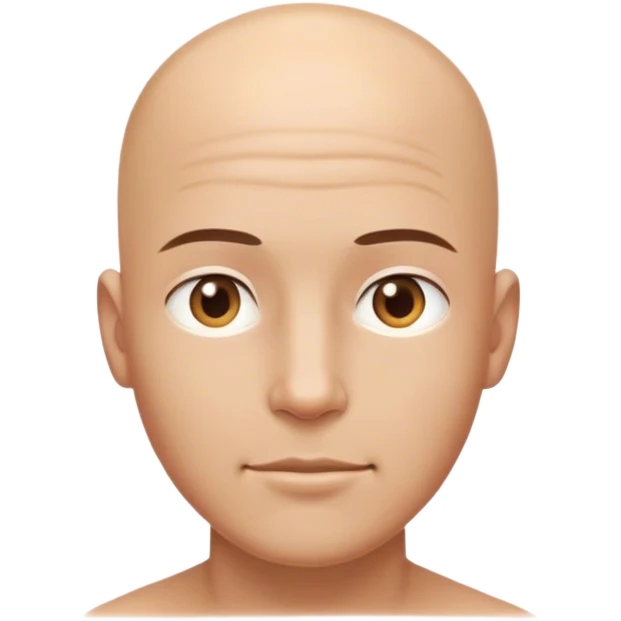 Shining Bald Head emoji