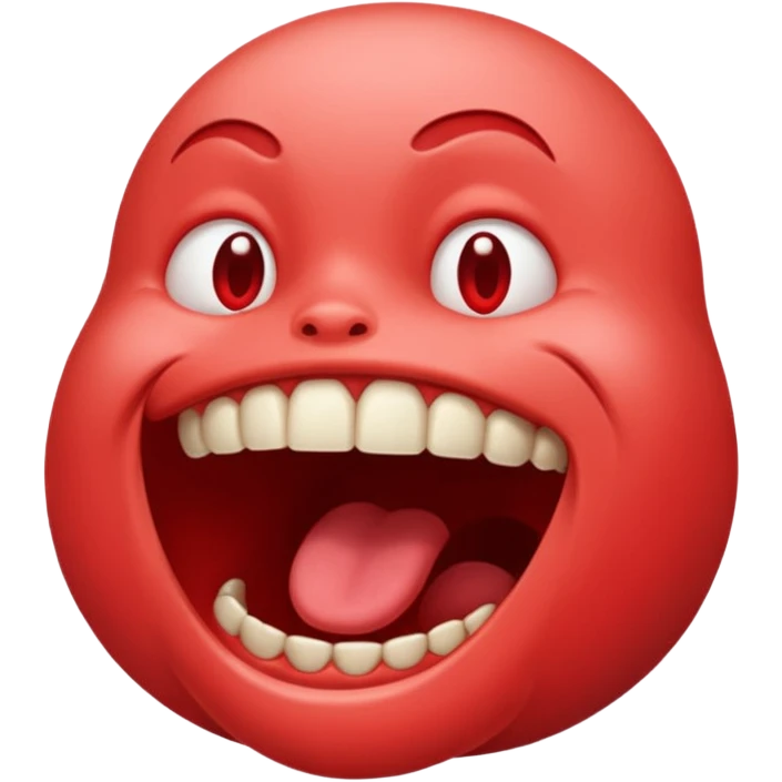 An open mouth emoji