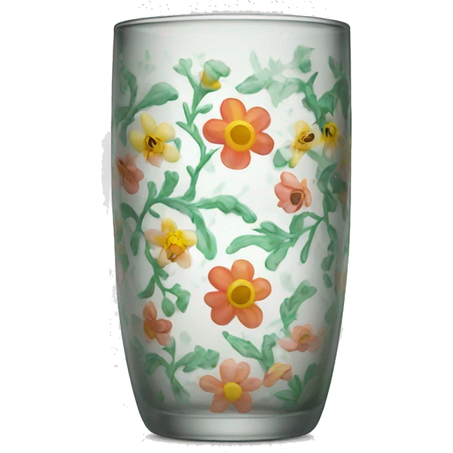 floral patterned glass emoji