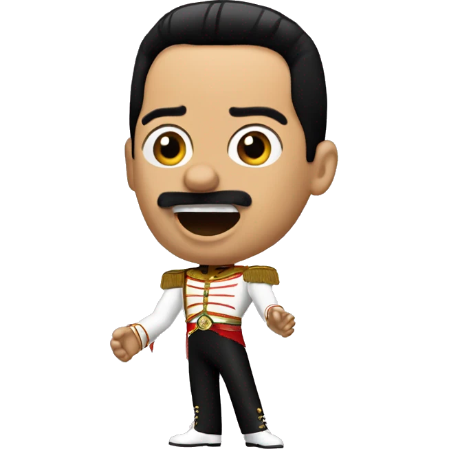 Freddie Mercury surprised emoji