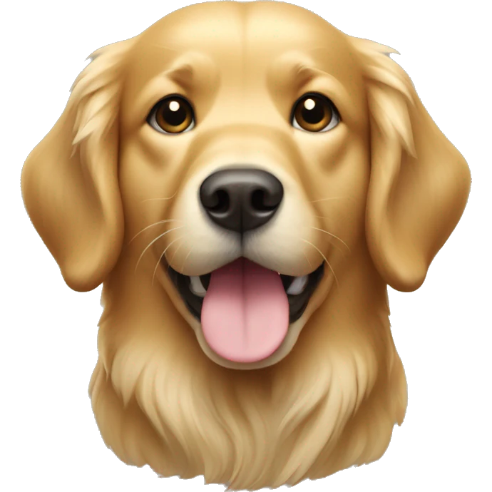 golden retriever dog emoji