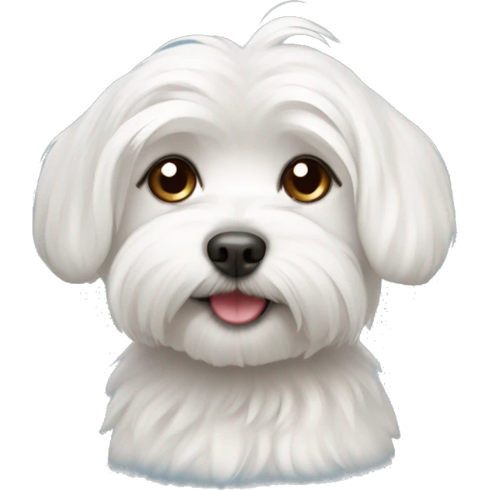 Cute Maltese dog emoji