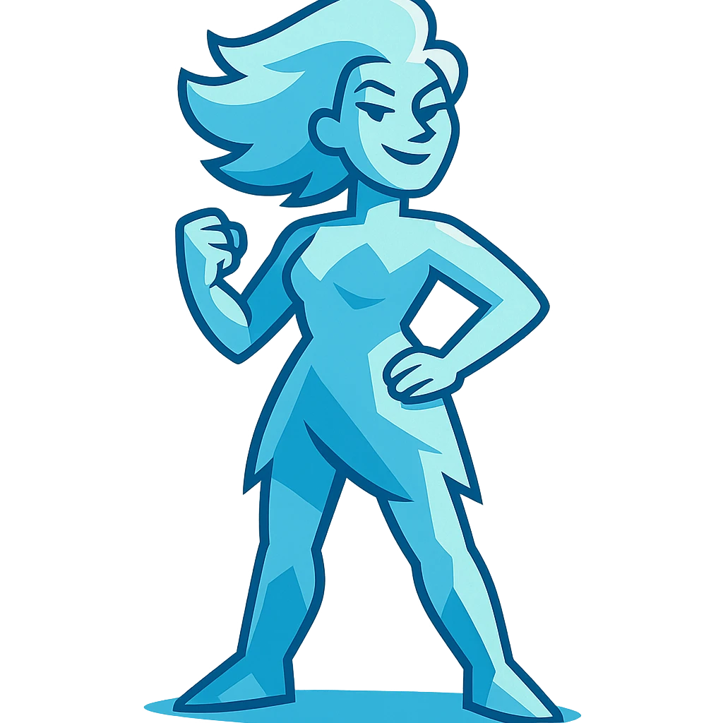 ice woman standing emoji