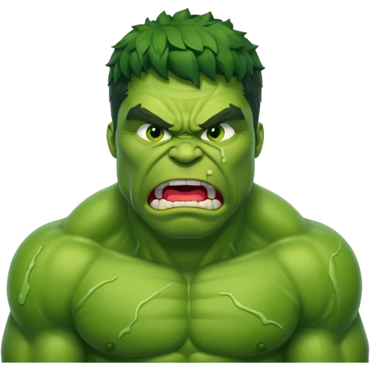 Hulk vomitando emoji