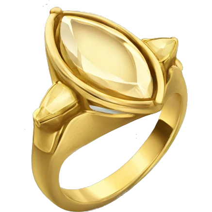Anillo, marquise, gold  emoji