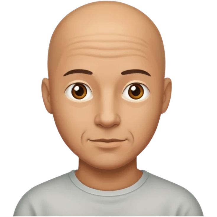 Bald man emoji