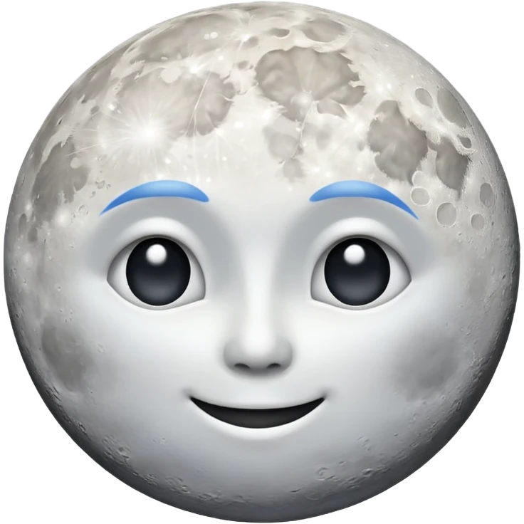 MOON NO FACE emoji