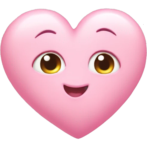 baby pink love heart emoji