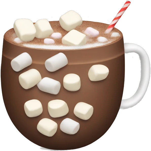 Hot chocolate with marshmallows emoji
