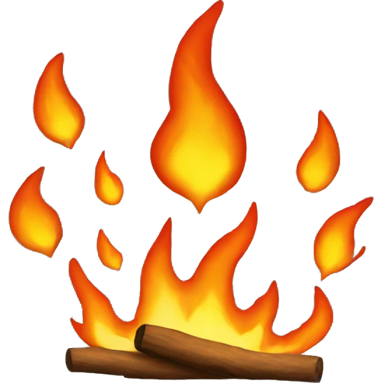 Fire message emoji