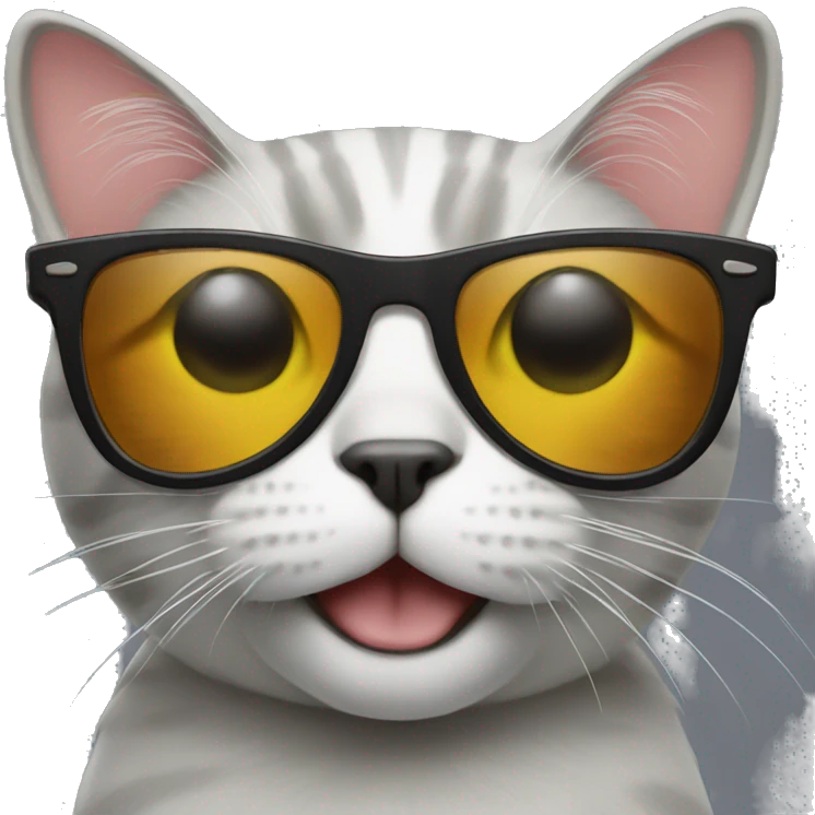 Cat with sunglasses emoji