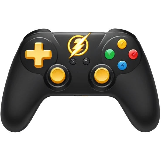 gaming controller with lightning bolts server logo emoji