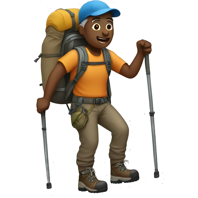 hiker emoji