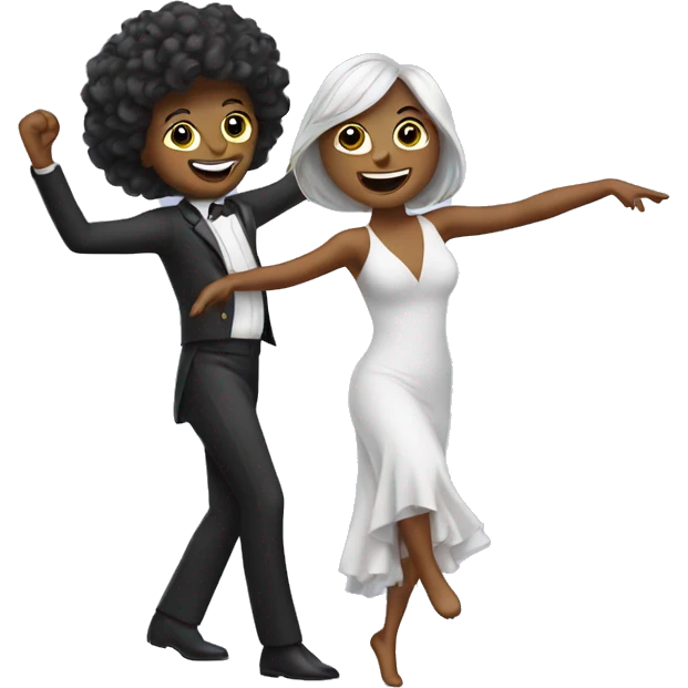 Diva dancing with programmer emoji