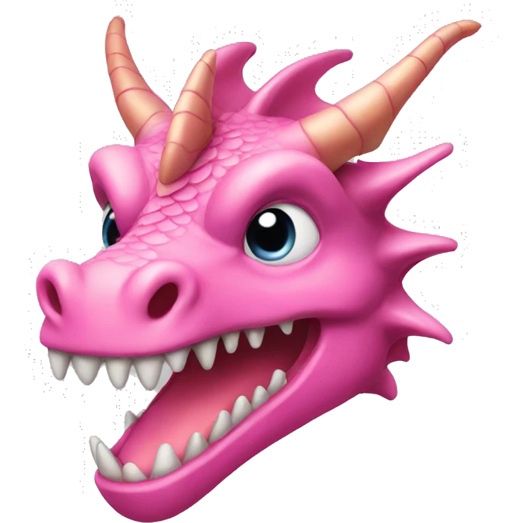 a pink dragon emoji