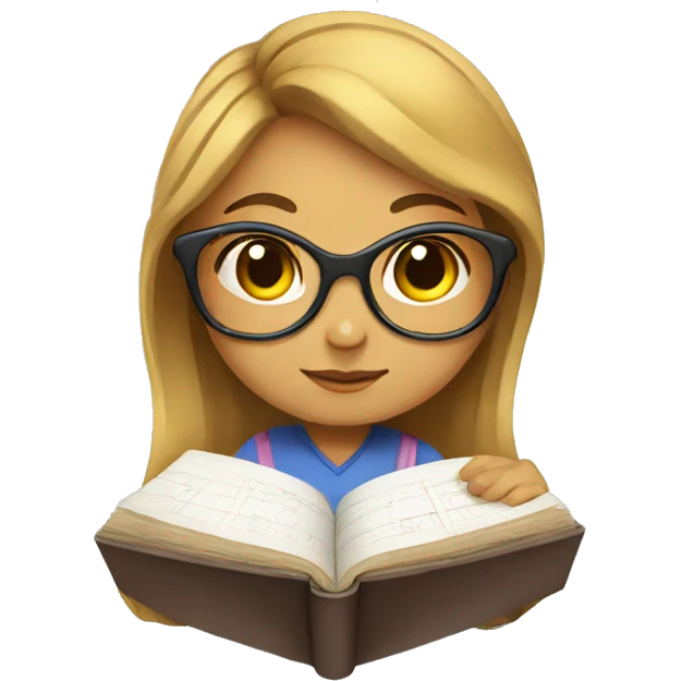 Girl studying geometry  emoji
