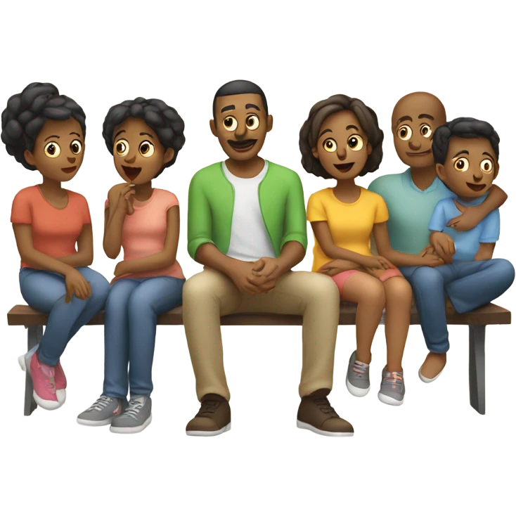 family giving their opinions  emoji
