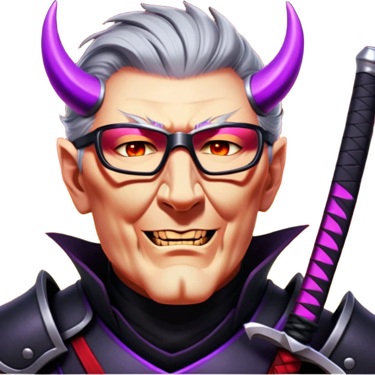Demon-Horned Warrior emoji