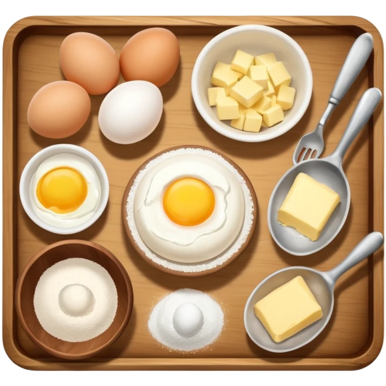 baking ingredients before preparation emoji