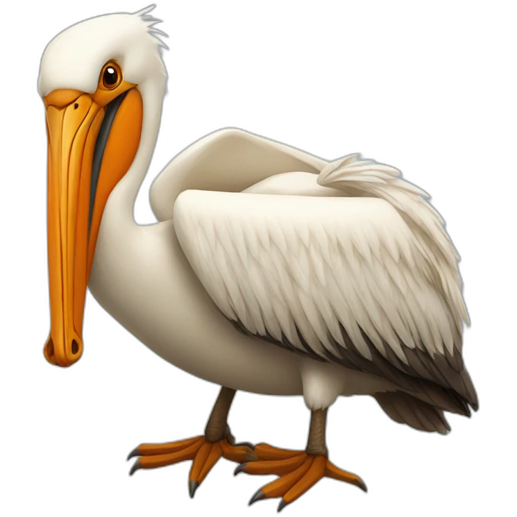 Pelican avec un renard emoji