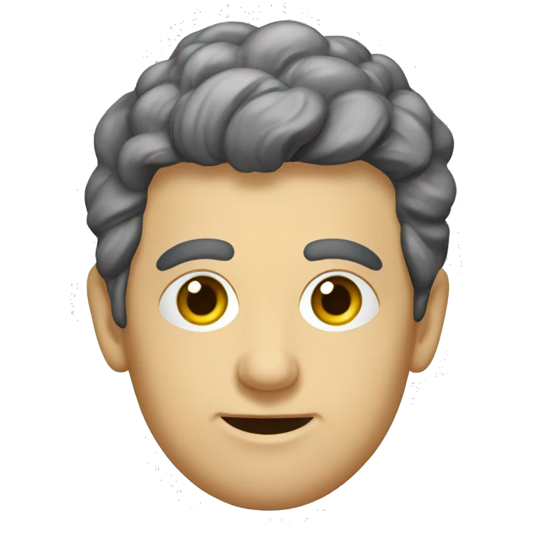 Schlauer Pyshisker der nach denkt emoji