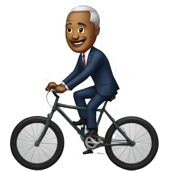 PRESIDENT TOGOLAIS SUR UN VELO emoji