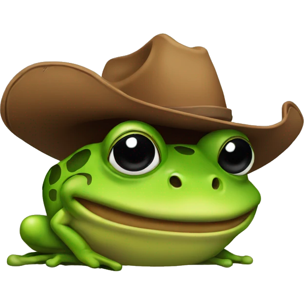 Cowboy frog emoji