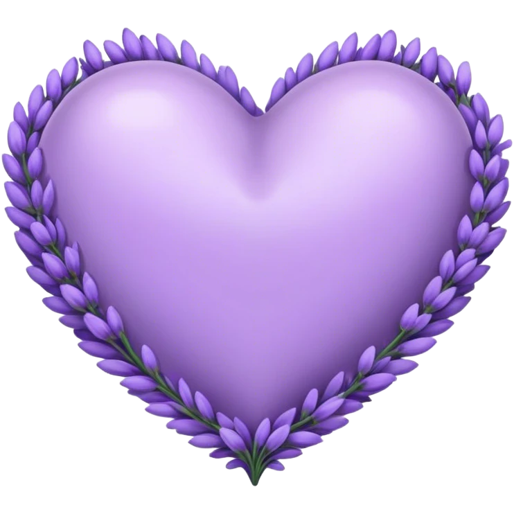 coração lavanda emoji