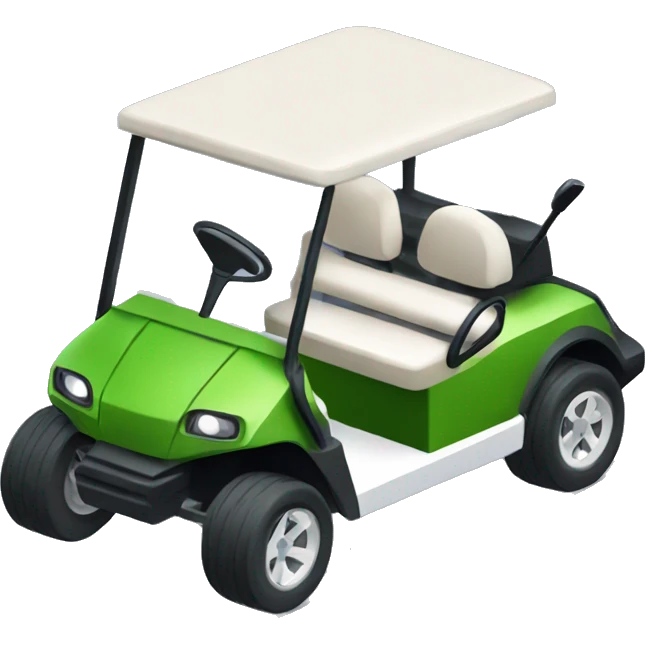 Golf cart isometric emoji