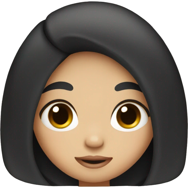 girl with black hair and asian skin pregnant  emoji