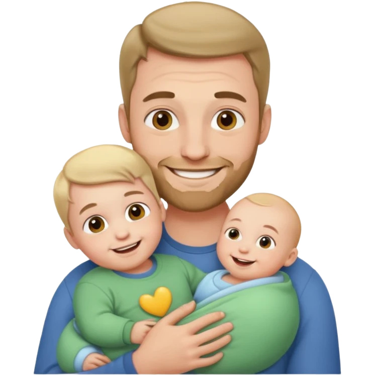 dad with baby emoji