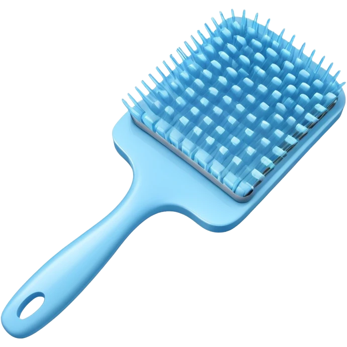 Light blue hairbrush emoji