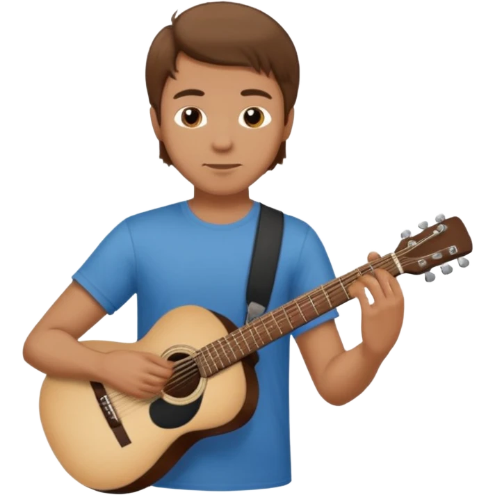 man holding guitar emoji