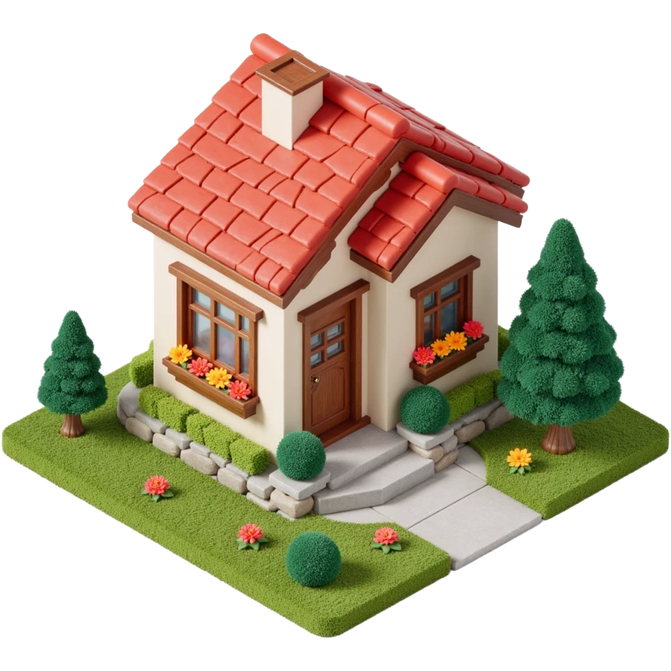 Многоквартирный российский дом в виде довольной копилки emoji