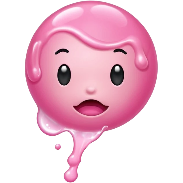 chewed bubble gum splash emoji