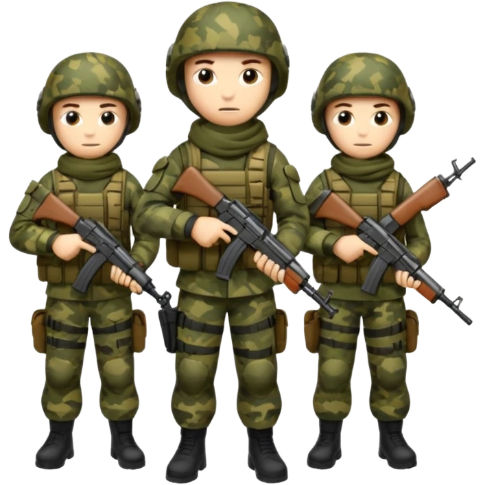 Forze speciali russe con la AK-47 emoji