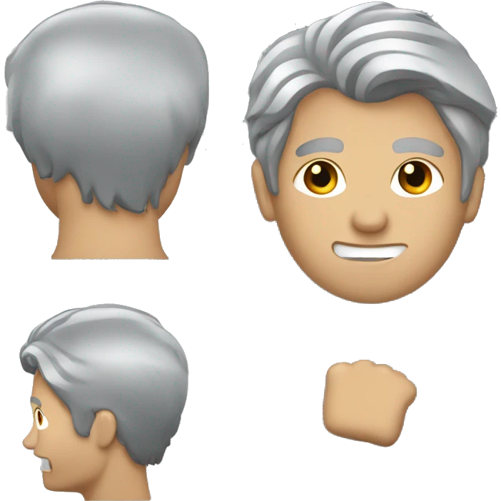 macgyver with black/grey hair emoji