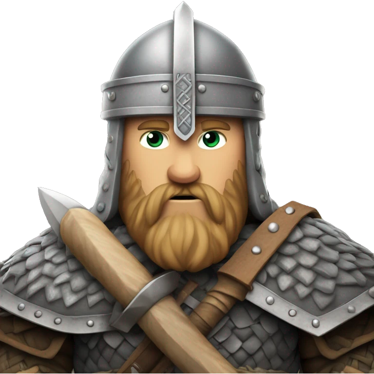 Viking looks like ragnar lodbrock with sword  emoji