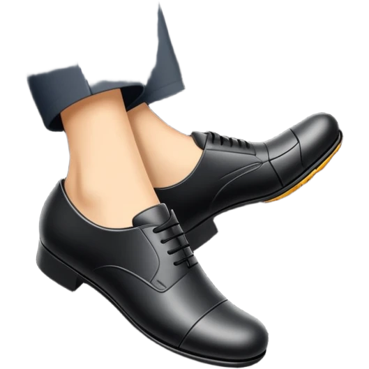 foot pressing brake pedal in car emoji