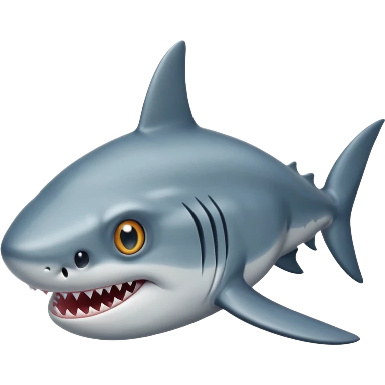 Hágame un tiburón que tenga tres ojos emoji