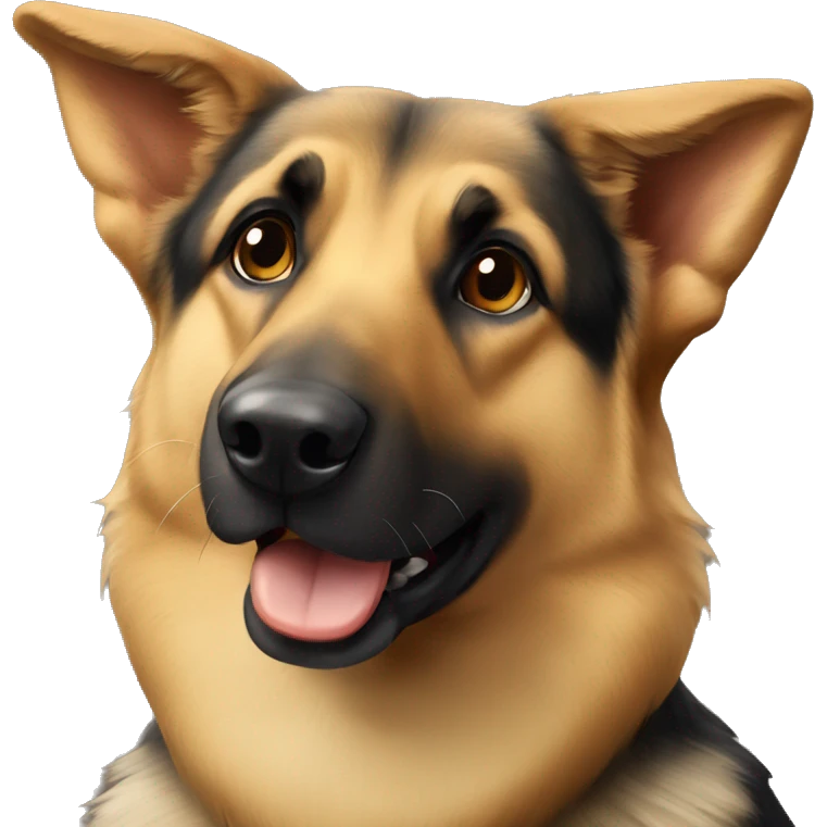 German shepherd mix dog emoji
