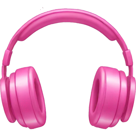 pink headphones with bows  emoji