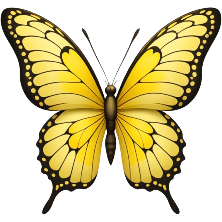 Yellow butterfly emoji