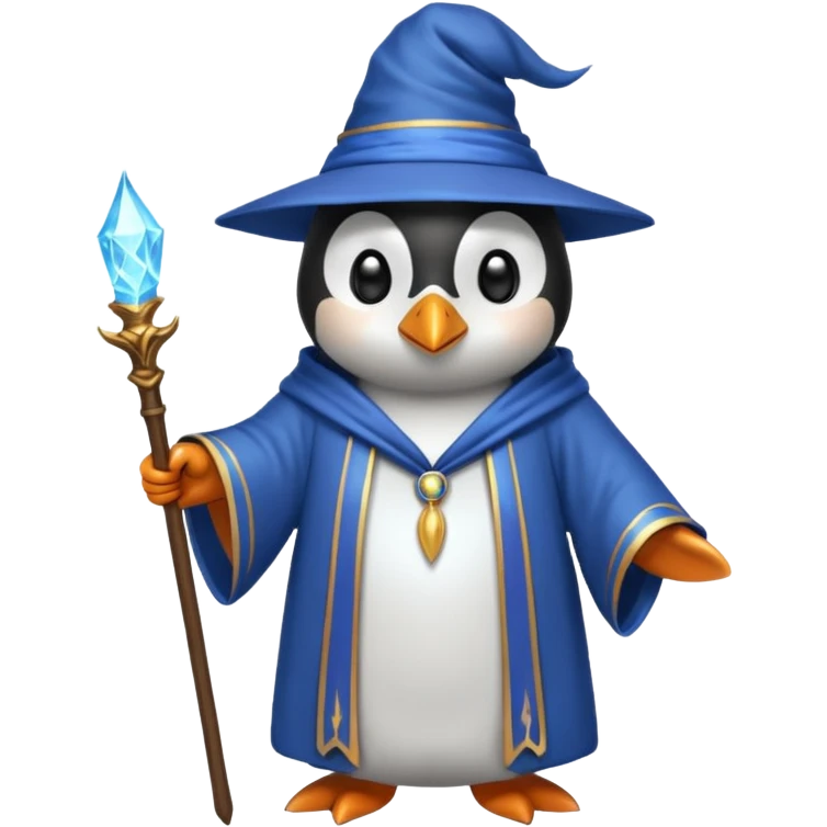 Penguin Wizard emoji