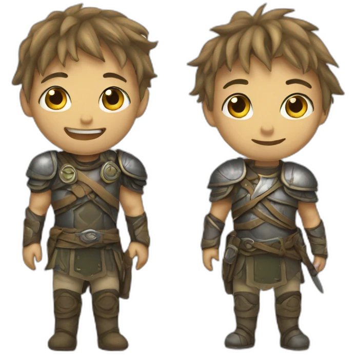 Michou and Inoxtag emoji