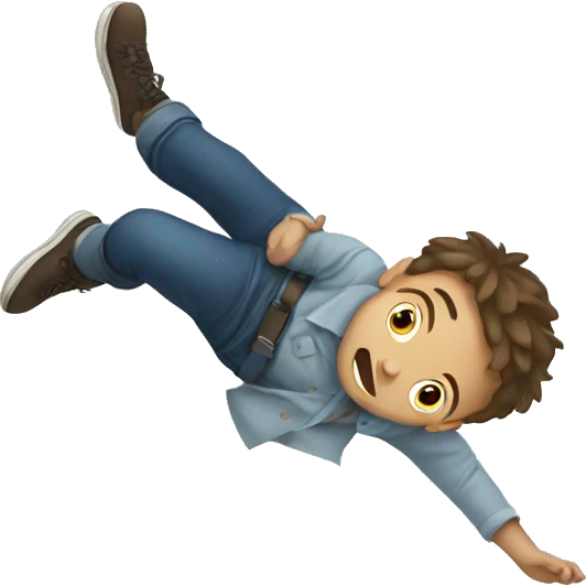  Boy falling emoji