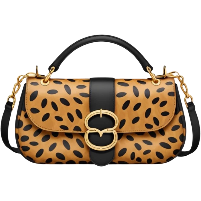 cheetah printed dior baguette bag  emoji