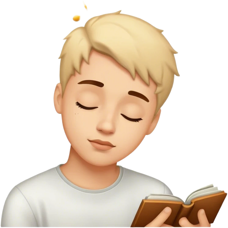 young man dreaminh about music notes emoji