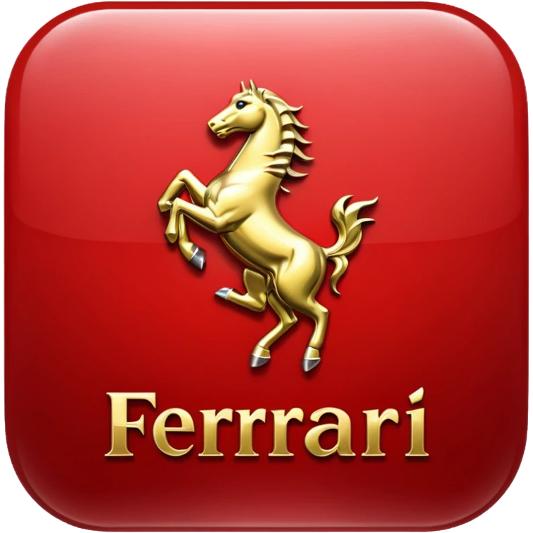 Ferrari logo real emoji